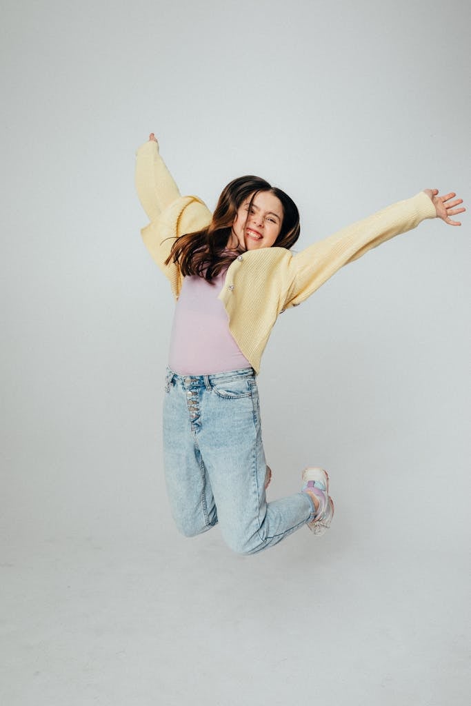 Girl Doing a Jump Shot